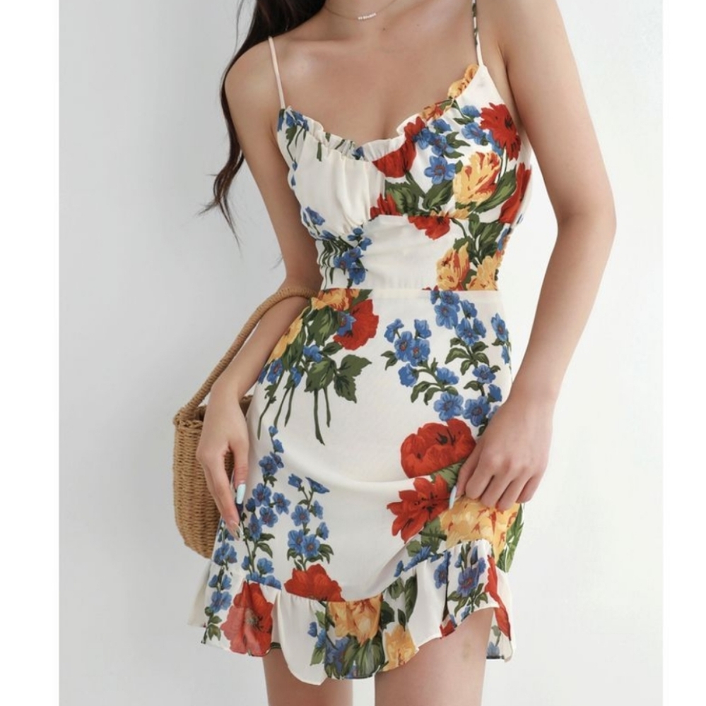 Floral mini dress